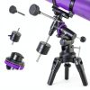 150mm Reflector Telescope HETEKAN EQ Mount with Purple Tripod-4