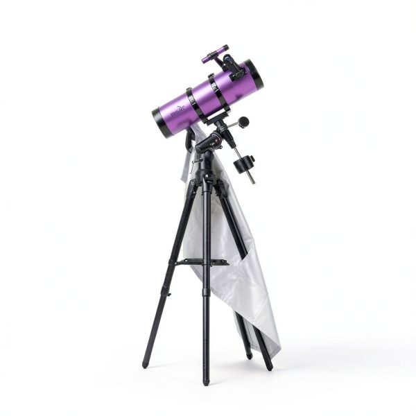 150mm Reflector Telescope HETEKAN EQ Mount with Purple Tripod-6