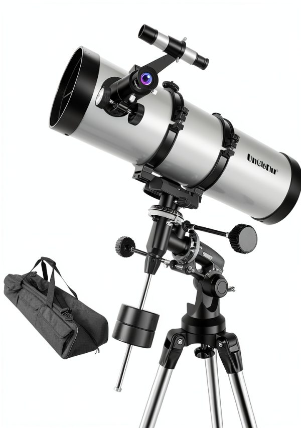 150mm Newtonian Reflector Telescope UncleHu with Equatorial Mount-0