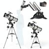 150mm Newtonian Reflector Telescope UncleHu with Equatorial Mount-5