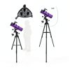 150mm Reflector Telescope HETEKAN EQ Mount with Purple Tripod-3