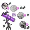 150mm Reflector Telescope HETEKAN EQ Mount with Purple Tripod-2