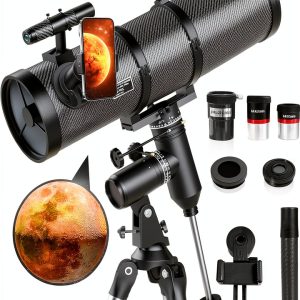 Deesoo 150EQ Reflector Telescope 150mm Aperture with Equatorial Mount-0