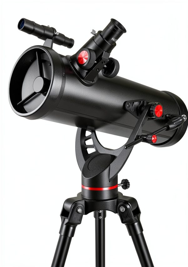 Telescope, 130AZ Astronomical Reflector Telescope for Adults, Professional 130MM Aperture Telescopes for Adults Astronomy Beginners, for Planet Observation with 2X Barlow Lens, Moon Filter-0