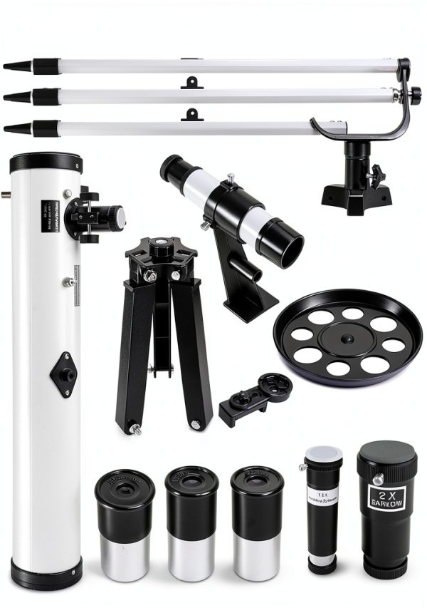 Reflector Telescope, (35X-875X) Focal Length Astronomy Reflector Telescopes for Adults and Kids-with 3 Eyepieces,5X Barlow Lens,Moon Filter and Smartphone Adapter-1