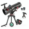 Telescope, 130AZ Astronomical Reflector Telescope for Adults, Professional 130MM Aperture Telescopes for Adults Astronomy Beginners, for Planet Observation with 2X Barlow Lens, Moon Filter-5