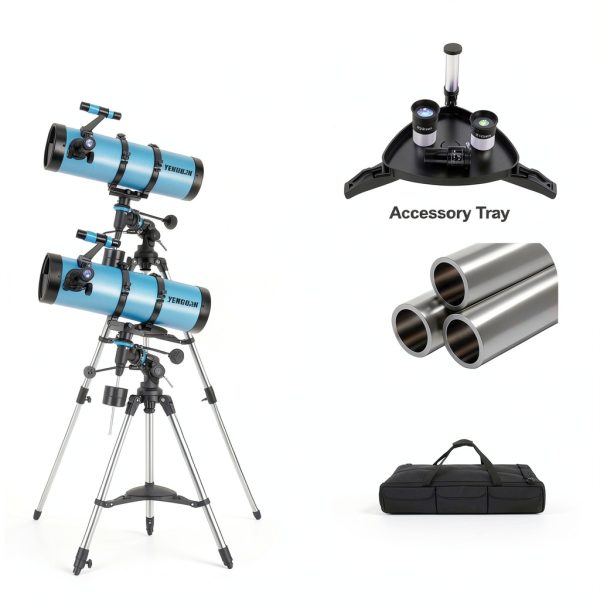Telescope YENGUAN 150mm Reflector Blue with Bag and Moon Filter-3