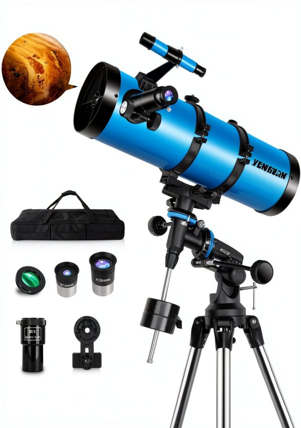 Telescope YENGUAN 150mm Reflector Blue with Bag and Moon Filter-0